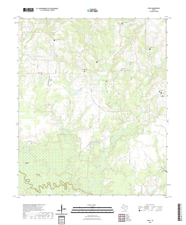 USGS Topographic Map – Lydia
