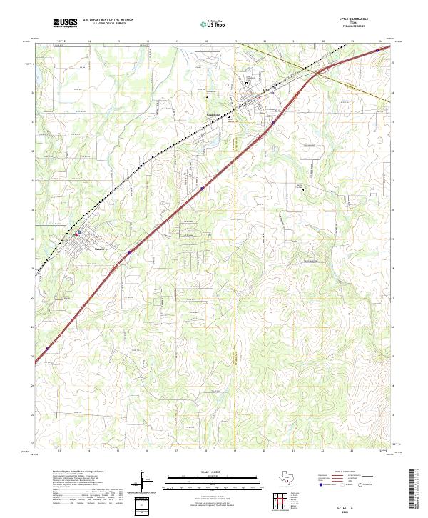 USGS Topographic Map – Lytle