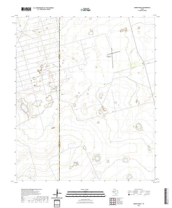 2022 Map of Mabee Ranch, 2022 Print