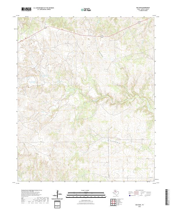 USGS Topographic Map – Mac Bain