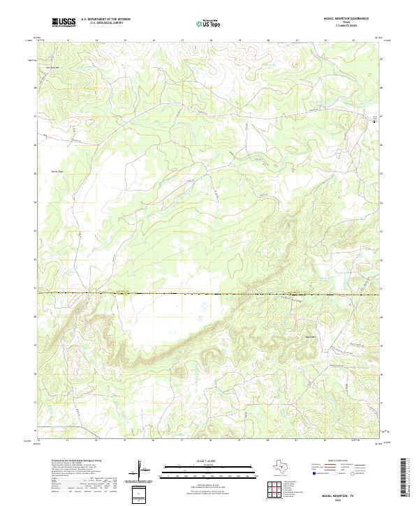 USGS Topographic Map – Magill Mountain