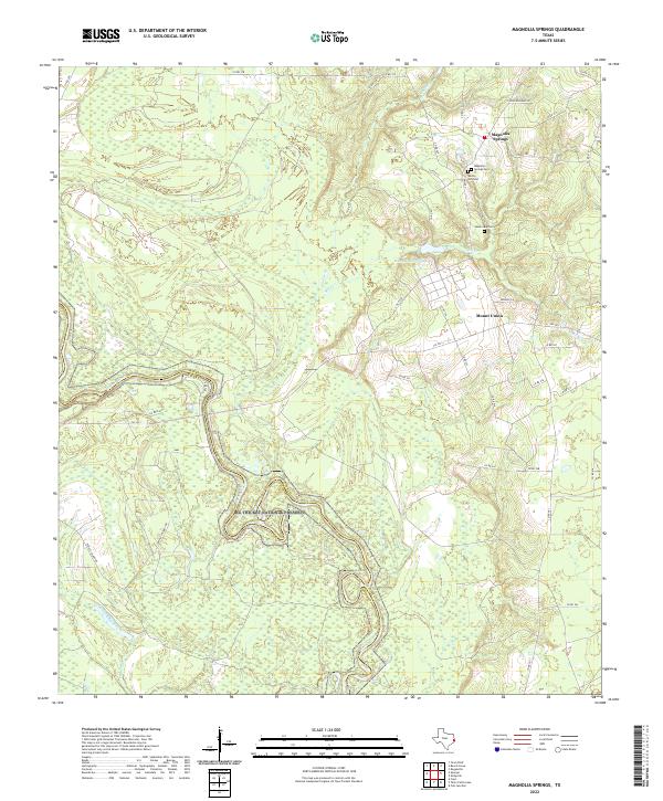 USGS Topographic Map – Magnolia Springs