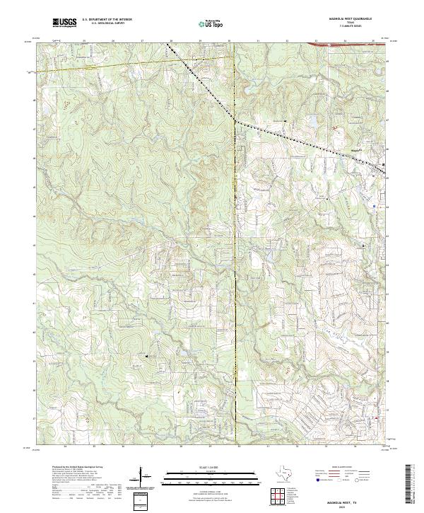 USGS Topographic Map – Magnolia West