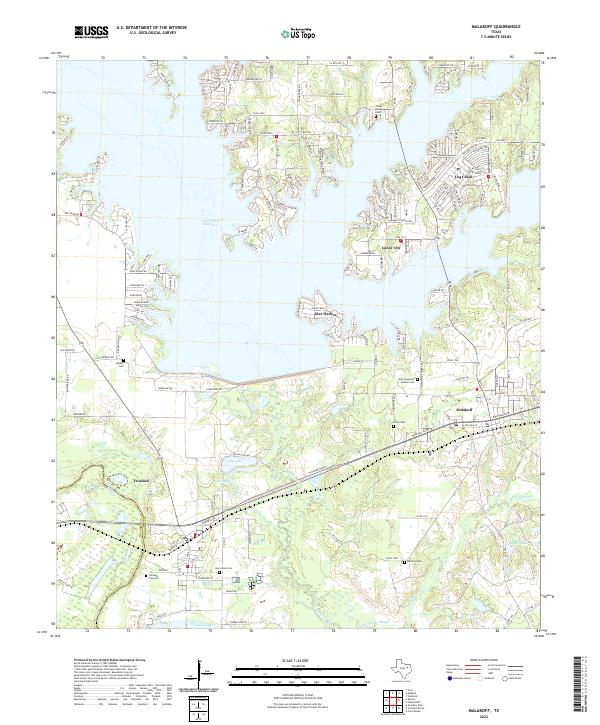 USGS Topographic Map – Malakoff