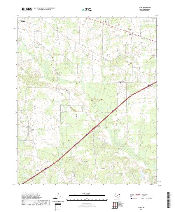 USGS Topographic Map – Malta