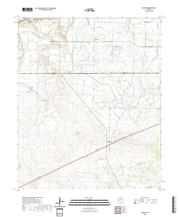USGS Topographic Map – Mankins