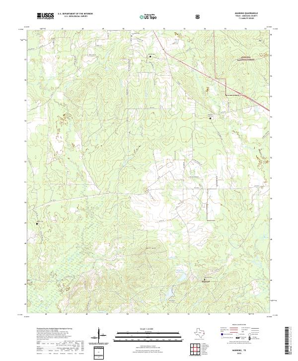 USGS Topographic Map – Manning
