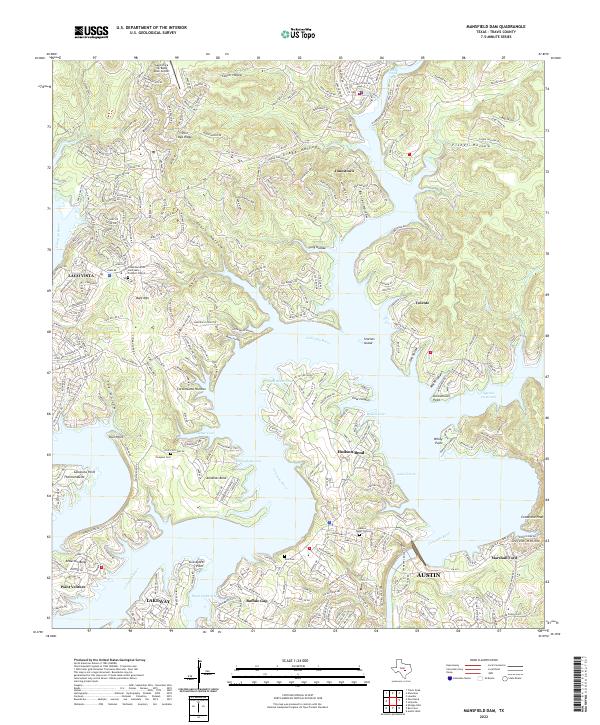 USGS Topographic Map – Mansfield Dam