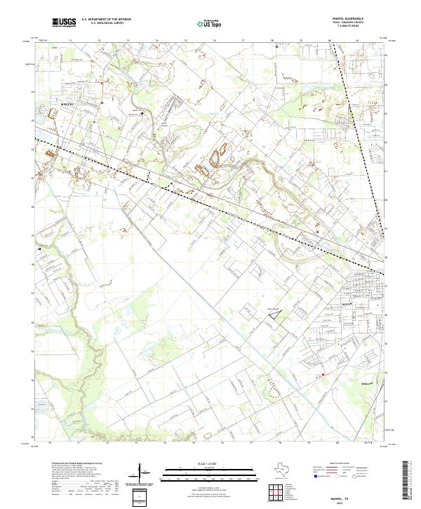 USGS Topographic Map – Manvel