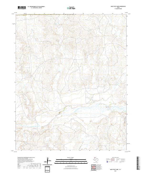 USGS Topographic Map – Many Post Camp