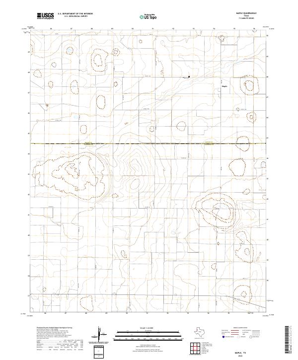 USGS Topographic Map – Maple