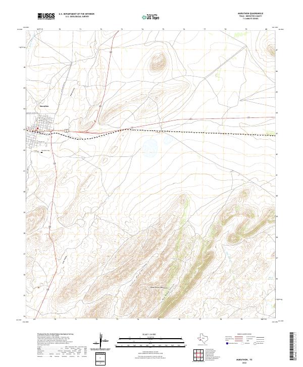 USGS Topographic Map – Marathon