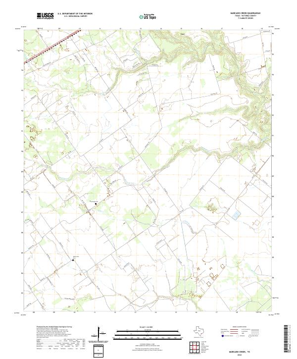 USGS Topographic Map – Marcado Creek