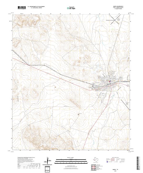 USGS Topographic Map – Marfa