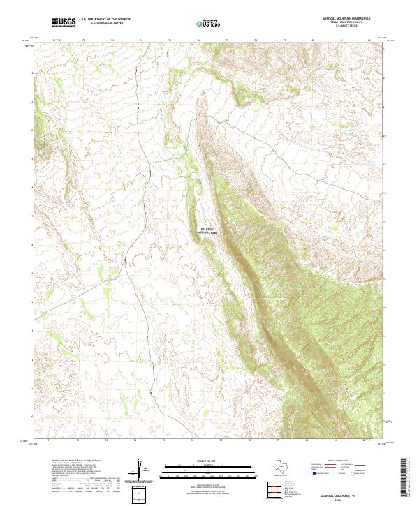 USGS Topographic Map – Mariscal Mountain