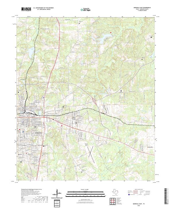 USGS Topographic Map – Marshall East