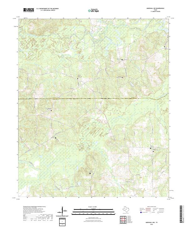 USGS Topographic Map – Marshall NW
