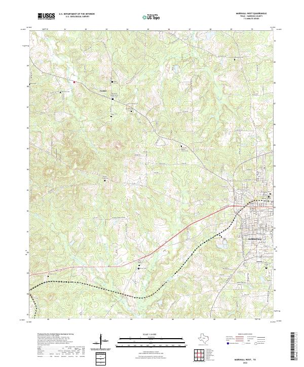 USGS Topographic Map – Marshall West