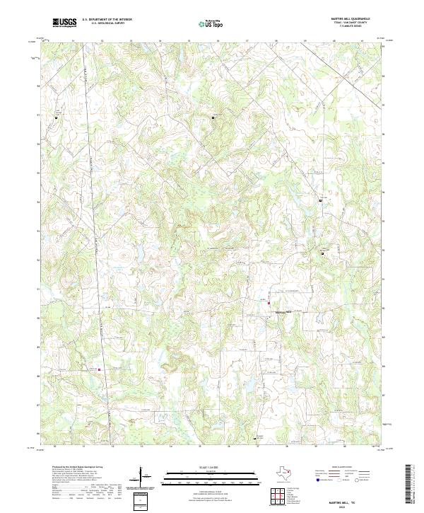 USGS Topographic Map – Martins Mill