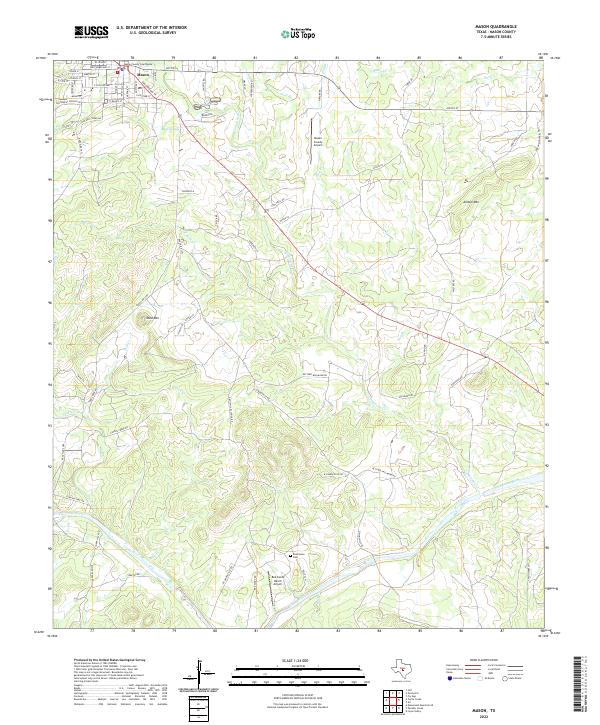 USGS Topographic Map – Mason