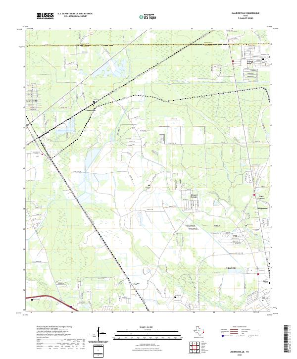 USGS Topographic Map – Mauriceville