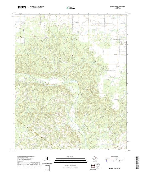 USGS Topographic Map – Maybell Canyon