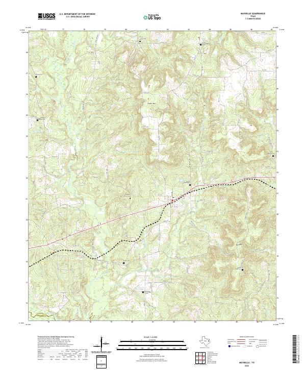 USGS Topographic Map – Maydelle