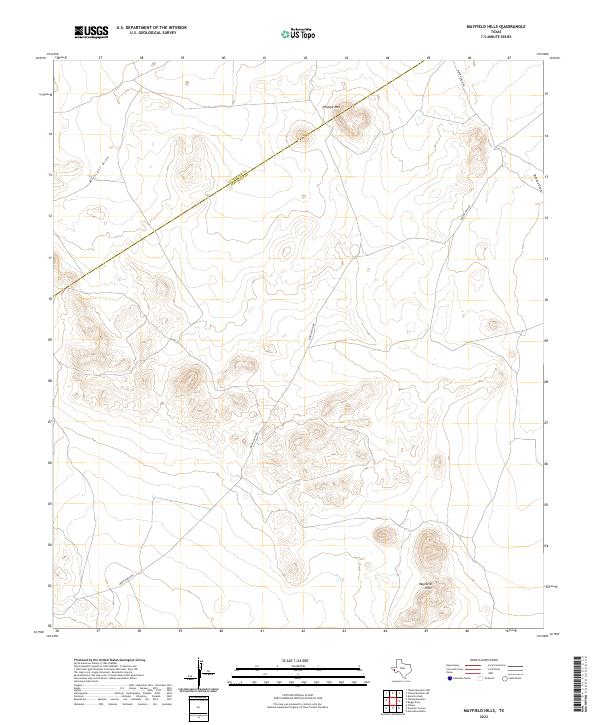 USGS Topographic Map – Mayfield Hills