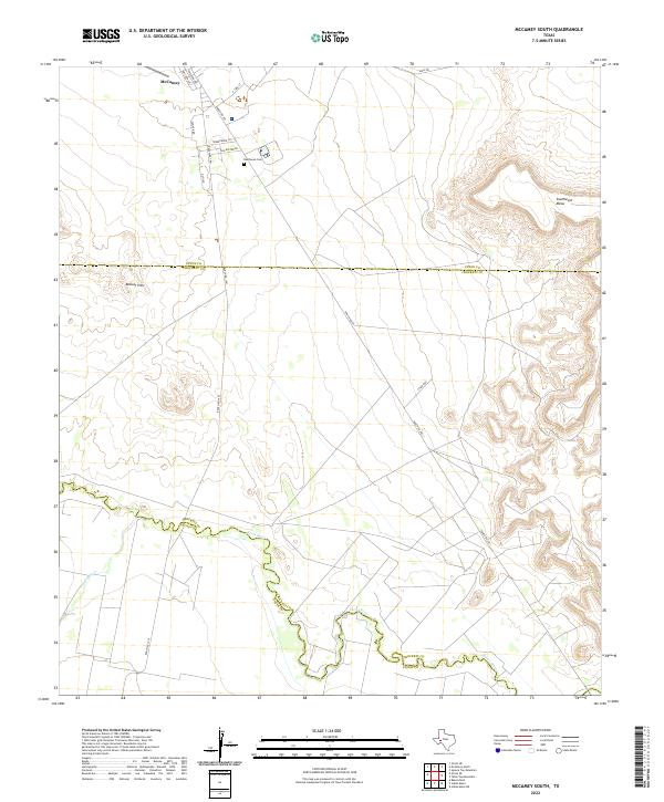 USGS Topographic Map – McCamey South