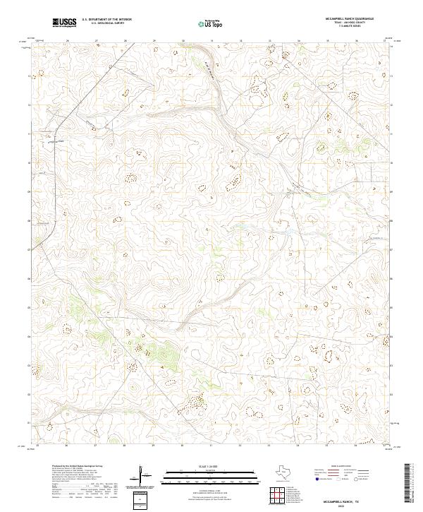 USGS Topographic Map – McCampbell Ranch