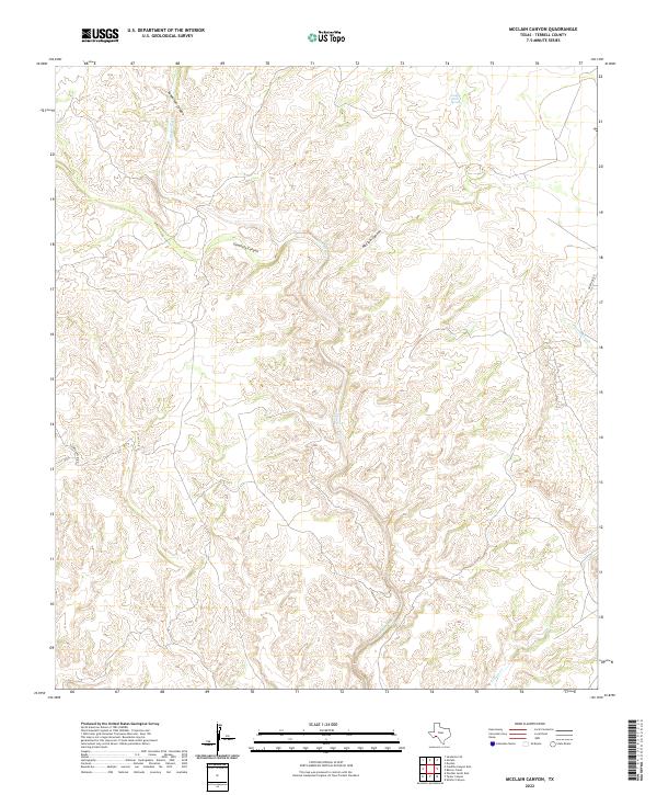USGS Topographic Map – McClain Canyon