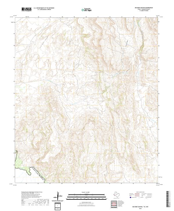 USGS Topographic Map – McComb Canyon