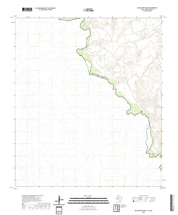 USGS Topographic Map – McCutchen Ranch