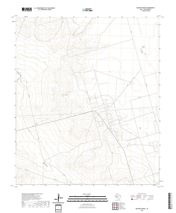 2022 Map of McElroy Ranch, 2022 Print