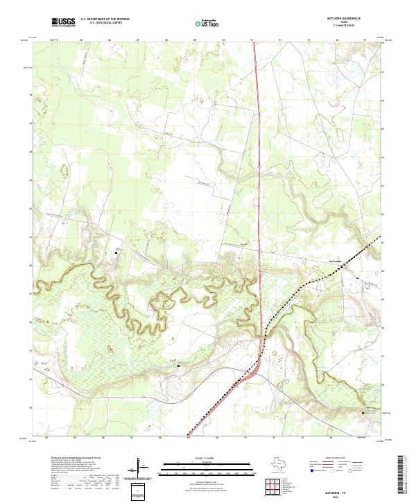 USGS Topographic Map – McFaddin