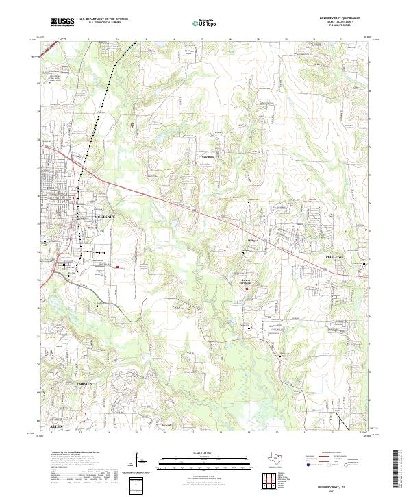 USGS Topographic Map – McKinney East