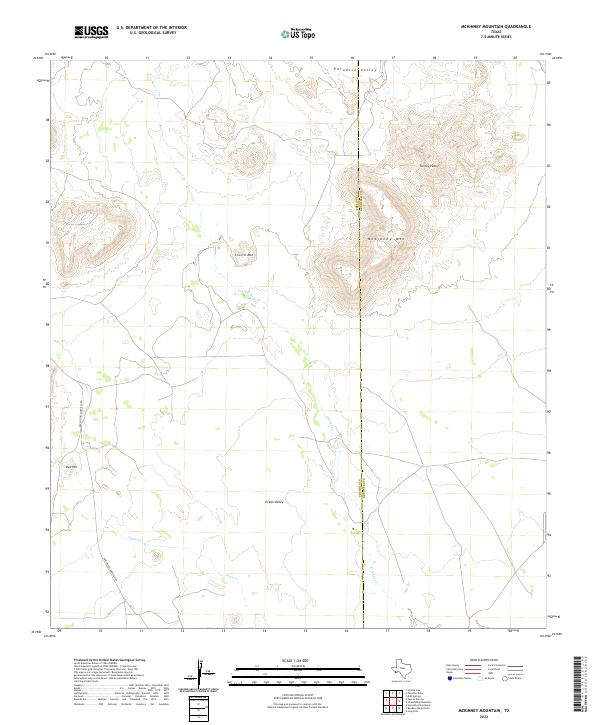 USGS Topographic Map – McKinney Mountain