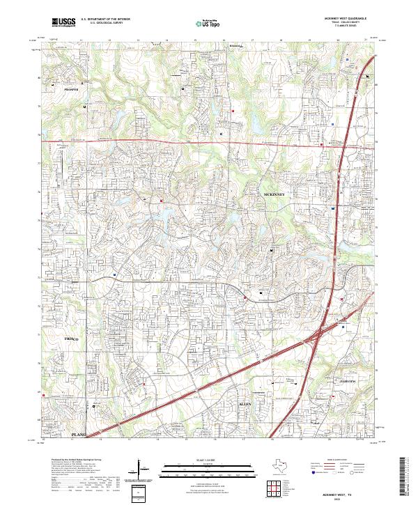 USGS Topographic Map – McKinney West