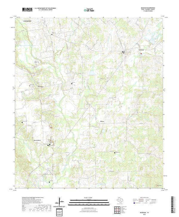USGS Topographic Map – McMahan