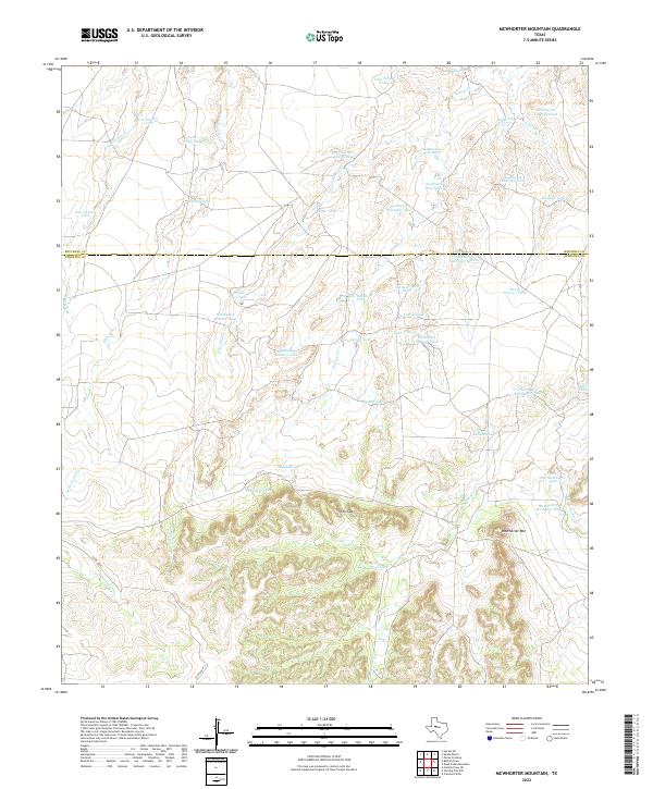 USGS Topographic Map – McWhorter Mountain