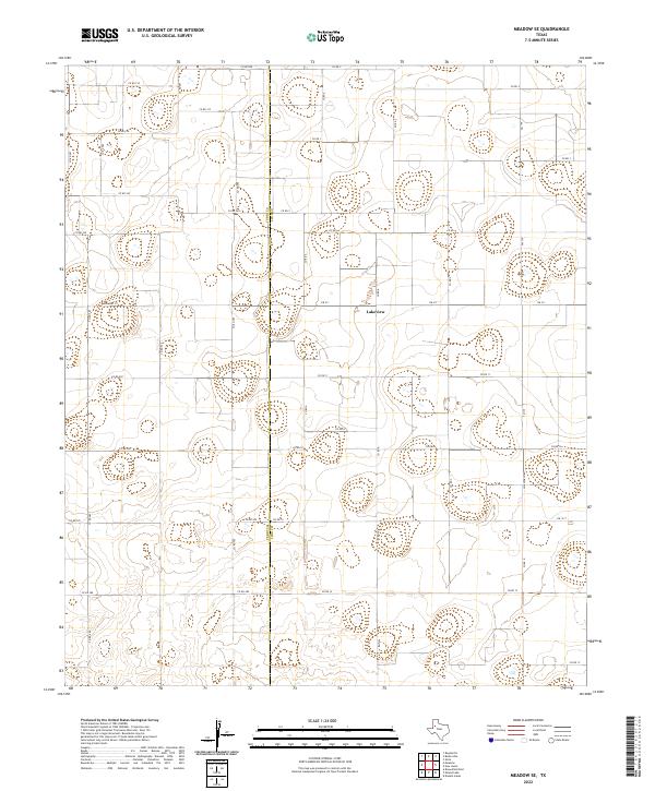 USGS Topographic Map – Meadow SE