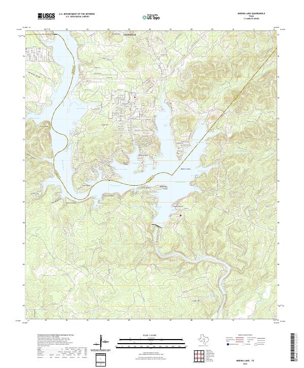 USGS Topographic Map – Medina Lake