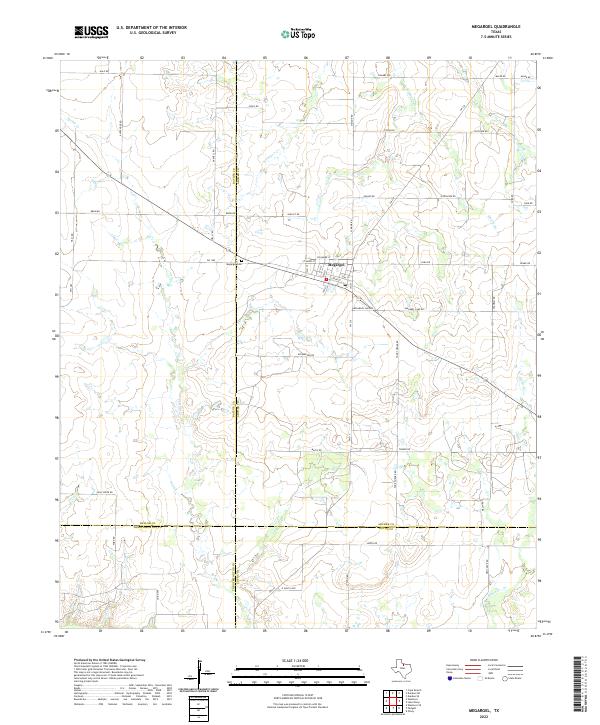 USGS Topographic Map – Megargel