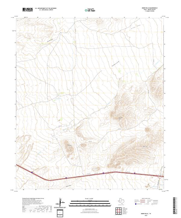 USGS Topographic Map – Meier Hills