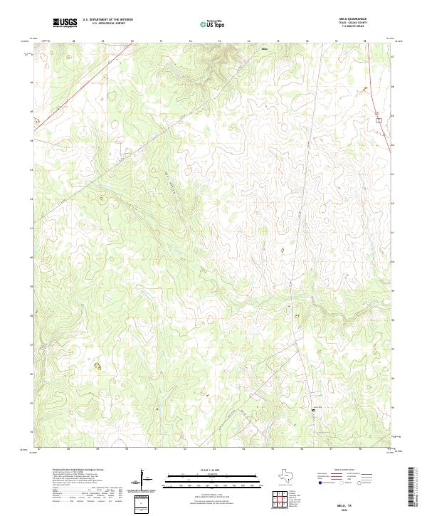 USGS Topographic Map – Melo
