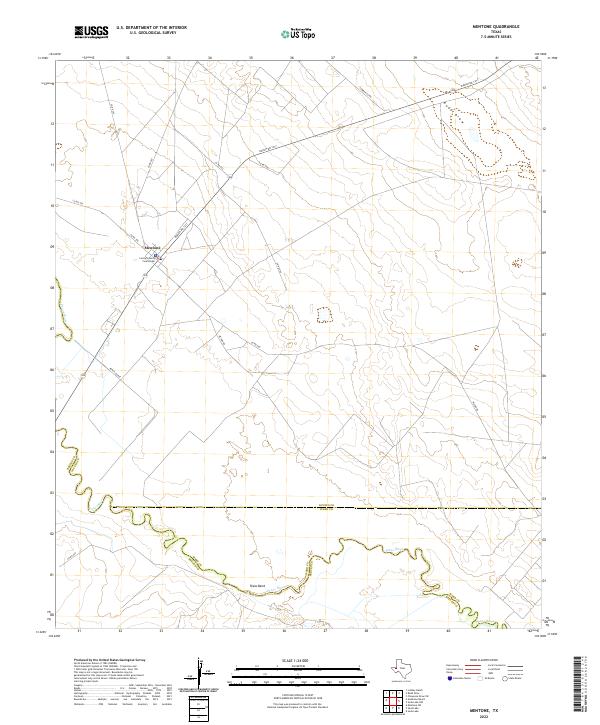 USGS Topographic Map – Mentone