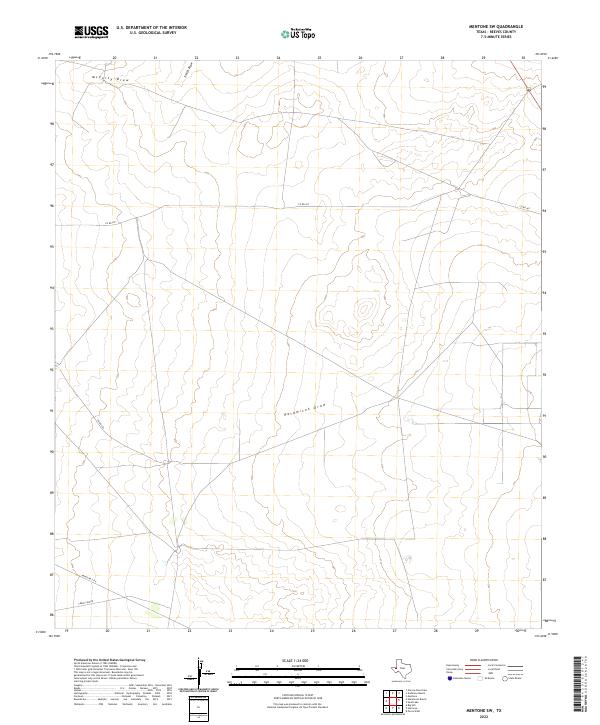 USGS Topographic Map – Mentone SW