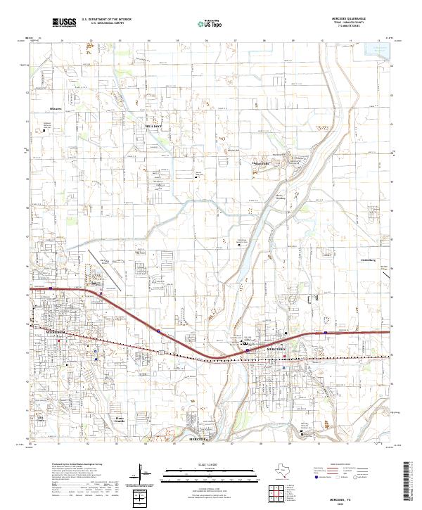 USGS Topographic Map – Mercedes