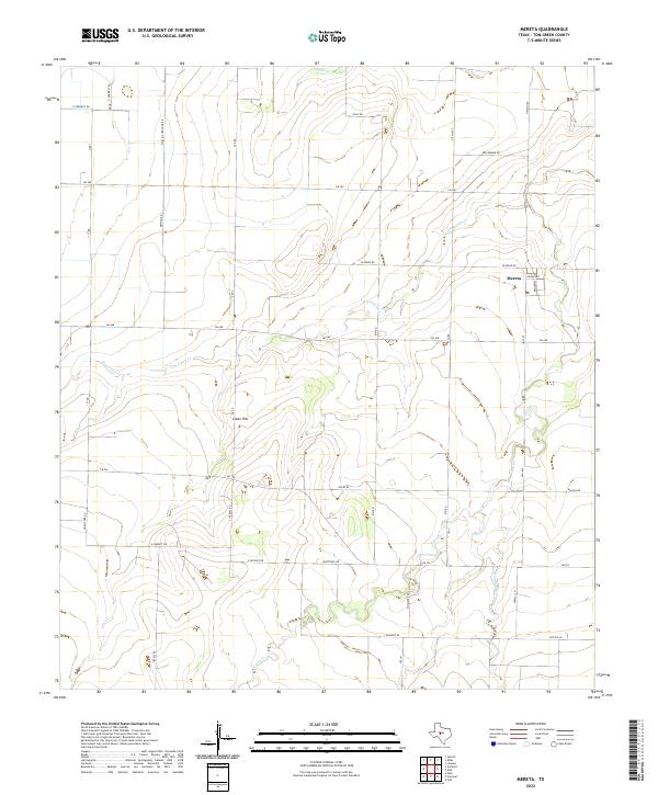 USGS Topographic Map – Mereta