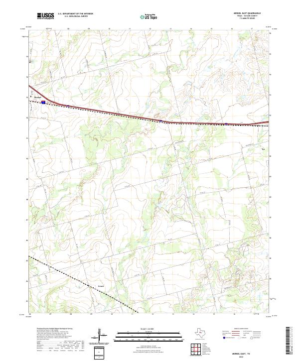 USGS Topographic Map – Merkel East